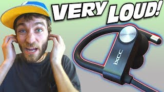 Headphones TOO LOUD!? Cheap Earbud Review w/ EXO's LOUDEST IXCC Bluetooth Headphone Set of 2017