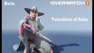 Overwatch 2 Beta Ashe Voice Lines