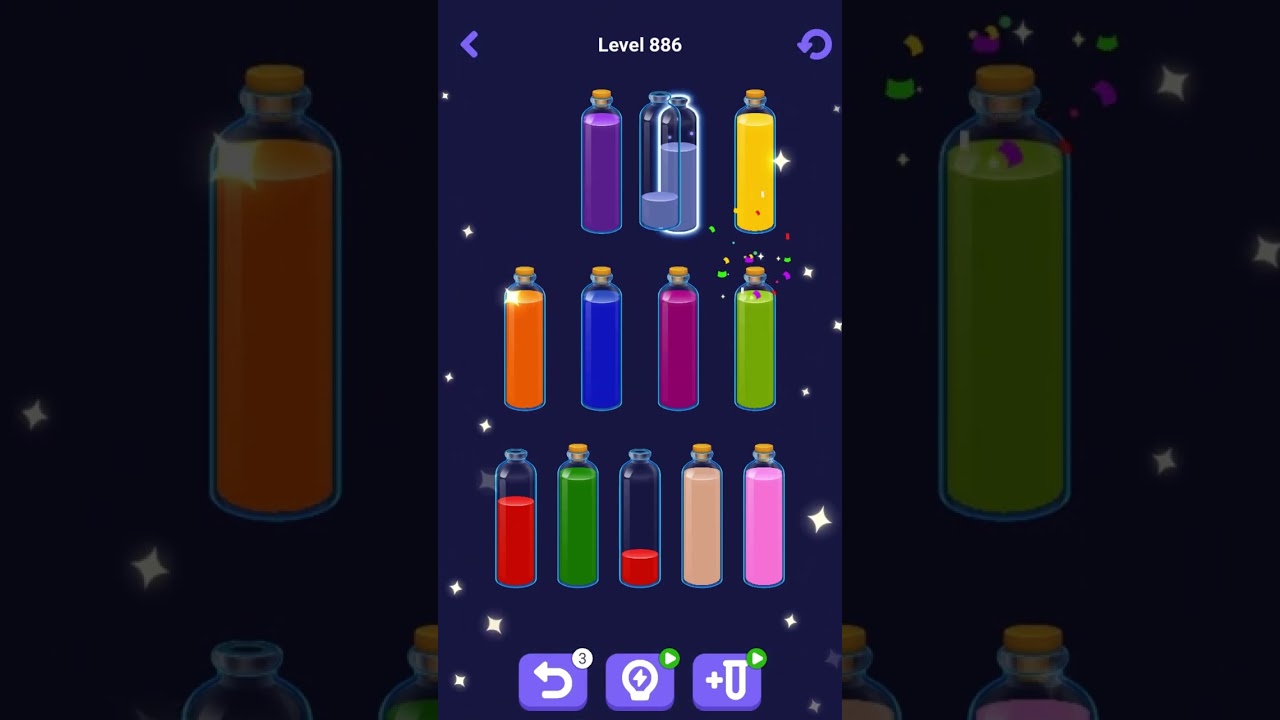 Water Sort Puzzle Логические Тактики – Уровни 881–890 Тихое Прохождение 