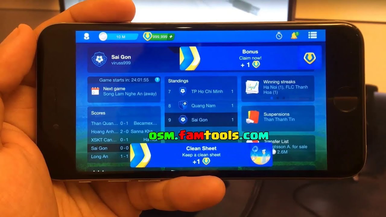 Online Soccer Manager Hack Cheats | Online Soccer Manager Free Boss Coins  Tokens (Android iOS) - 