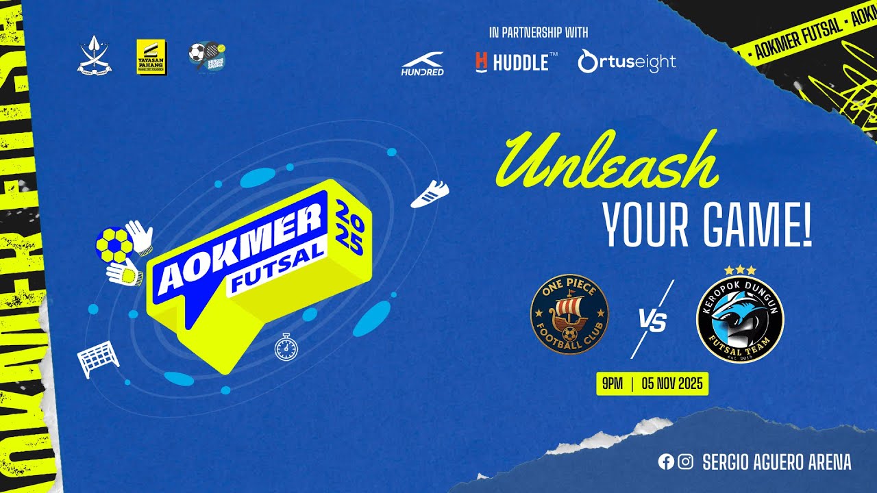 AOKMER FUTSAL 2025 | GM45 | GRP A | ONE PIECE FC vs GTS KEROPOK DUNGUN | 05 Nov 25 | 21 00