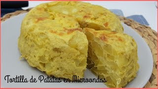 Cómo hacer una tortilla de patatas en el microondas (baja en calorías)