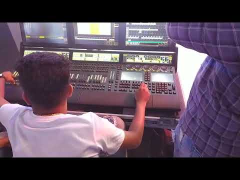 Grand ma lighting console in working mode#laser #djexpo #djsound #amplifair #stanlight #bigdipper
