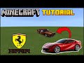 Minecraft Supercar - How To Build A 2019 Ferrari 812 Superfast Minecraft Car Tutorial