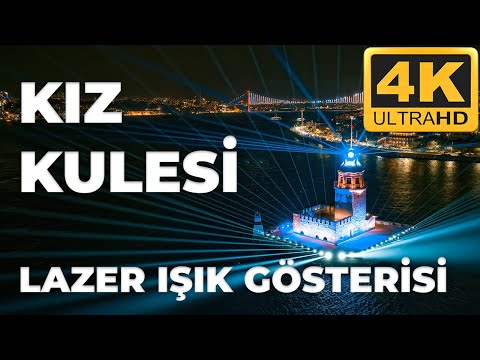 4K Kız Kulesi Lazer Işık Gösterisi Full