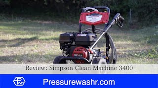 Simpson Clean Machine 3400psi Full Review | Budget friendly version of the Top Rated Mega Shot.