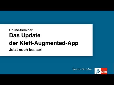 Online-Seminar: Jetzt noch besser! - Das Update der Klett-Augmented-App