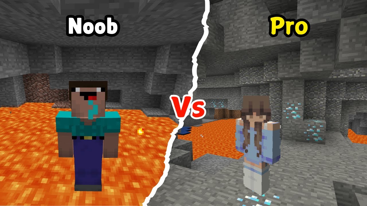 Noob Vs Pro In Minecraft - YouTube