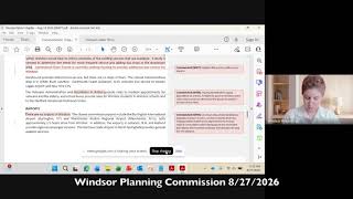 Windsor Planning Commission 8-27-2026