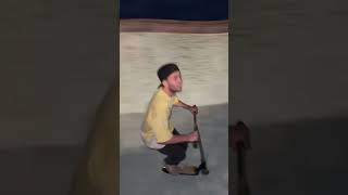 Turned our pool into a skatepark #scooter #skate #flip #extreme