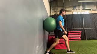 Wall Ball Split Squats