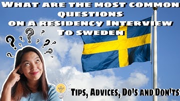 Most Common Questions Asked For Residency Permit To Live In Sweden || #sambovisa