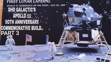APOLLO 11 MOON LANDING VINTAGE KIT BUILD PART 3,THE DESCENT STAGE.