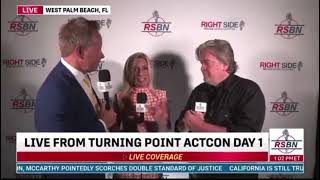 Steve Bannon Interview with RSBN at Turning Point Action Conference - ACTCON 2023 - Day 1