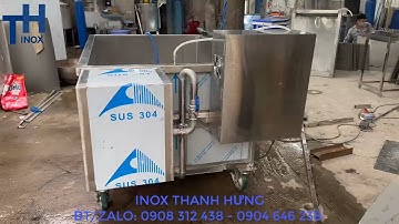 Máy rửa rau củ quả sục ozone. Máy rửa thực phẩm đạt chuẩn siêu thị và xuất khẩu - inox Thanh Hưng