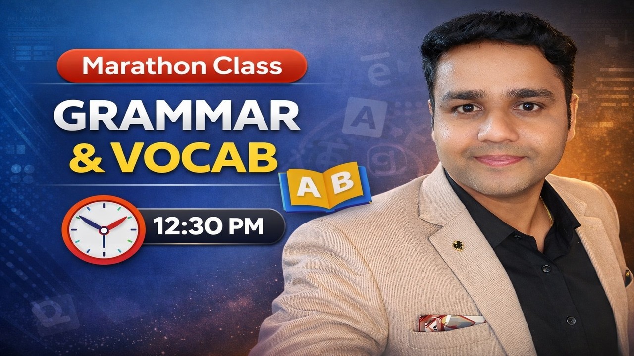 🔴English Grammar & Vocab Marathon class ||  Exam वाली feelings🤩🤩 || Praveen Sir