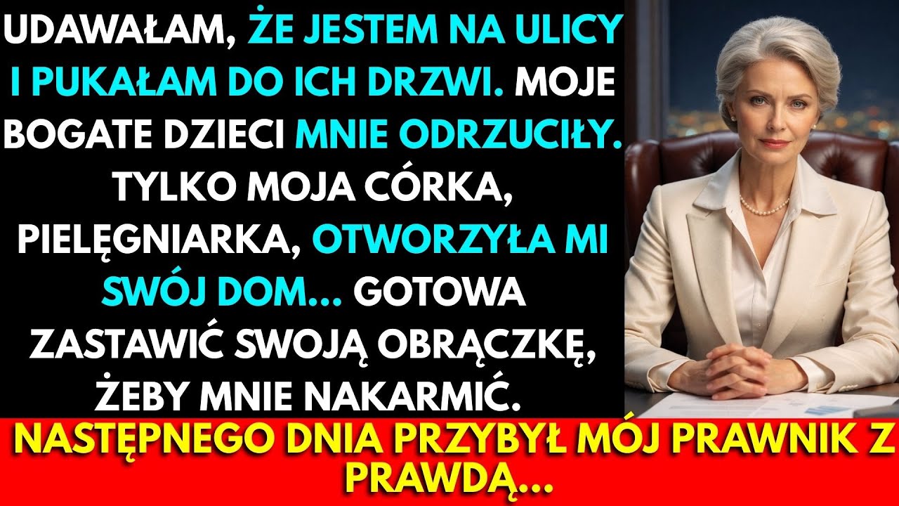 Dałam Swoim Dzieciom Miliony. Kiedy Pojawiłam Się U Ich Drzwi Biedna, Prawda Była Brutalna