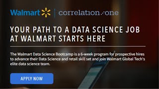 Walmart FREE Data Science Bootcamp by Correlation | Get Hired in Walmart for 2023 💥