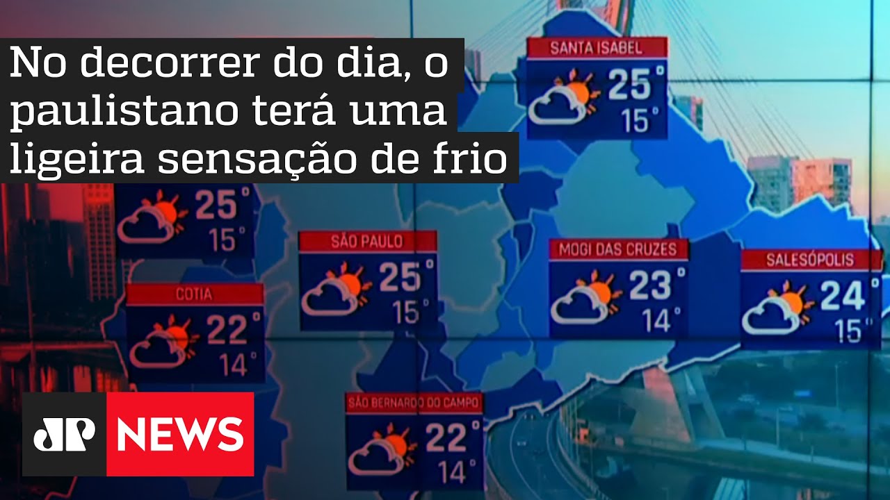 Trégua na chuva na capital paulista nesta quarta (05)