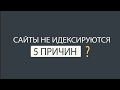 Сайт не индексируется: 5 причин проблемы