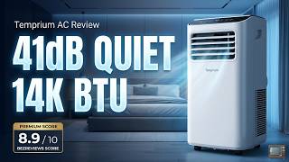 Temprium 14,000 BTU Portable Air Conditioner Review – 41dB Quiet Cooling!