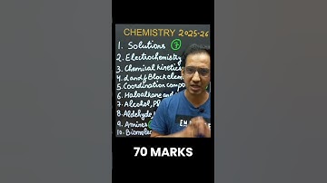 Chemistry Class 12th Cbse 2025-26 Syllabus #notes #detailed notes #ncert