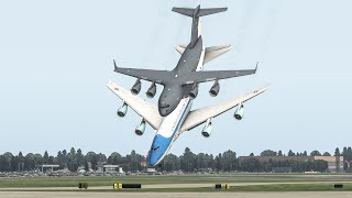 Новый Уровень Авиации: Станьте Свидетелем Вертикальной Аварийной Посадки 747 И C-17 | Xplane 11