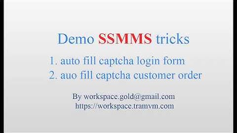 SSMMS SCRIPT FAST AUTO SOLVE CAPTCHA LOGIN CUSTOMER ORDER FORM