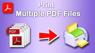 How to print multiple pdf files at once in Adobe Acrobat Pro DC