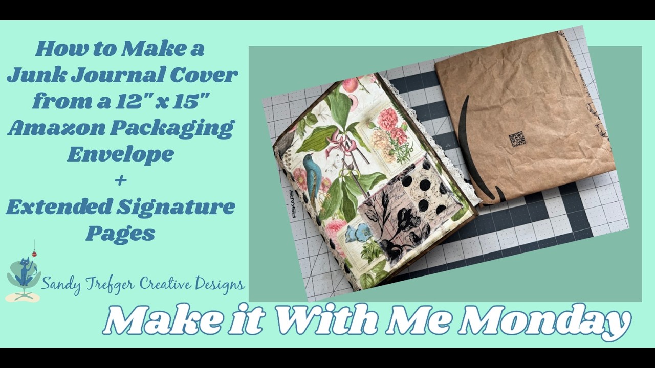 How to Make a JUNK JOURNAL Cover from a 12