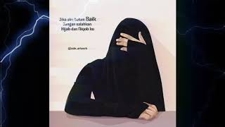 Gambar Kartun Muslimah Sedih Berhijab