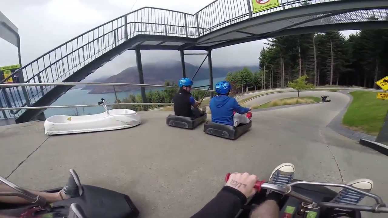 Family Luge Race #5 Queensland New Zealand GoPro