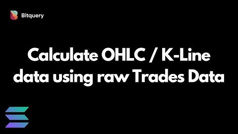 How to calculate OHLC / K-line data using raw trades data | Bitquery Solana API