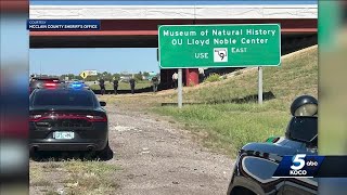 Multiple agencies search for suspects after traffic stop in McClain County