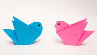 Beautiful paper origami bird  very fast and easy | #Origami Bird | Simple paper craft #origamibird