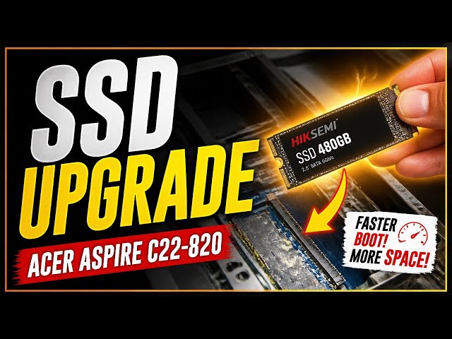 Acer Aspire C22-820: The SSD Upgrade - YouTube