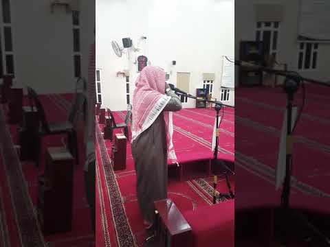 زيارة وآذان الشيخ الزميل سامي الكعبي مؤذن مسجد قباء بالمدينة المنورة في جامعنا بالأحساء