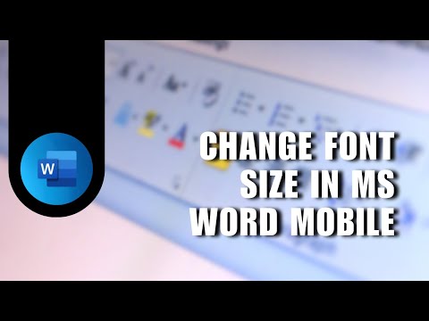 👍 SIMPLE: How To Change Font Size In MS Word Mobile (Increase & Decrease) | Easy guide