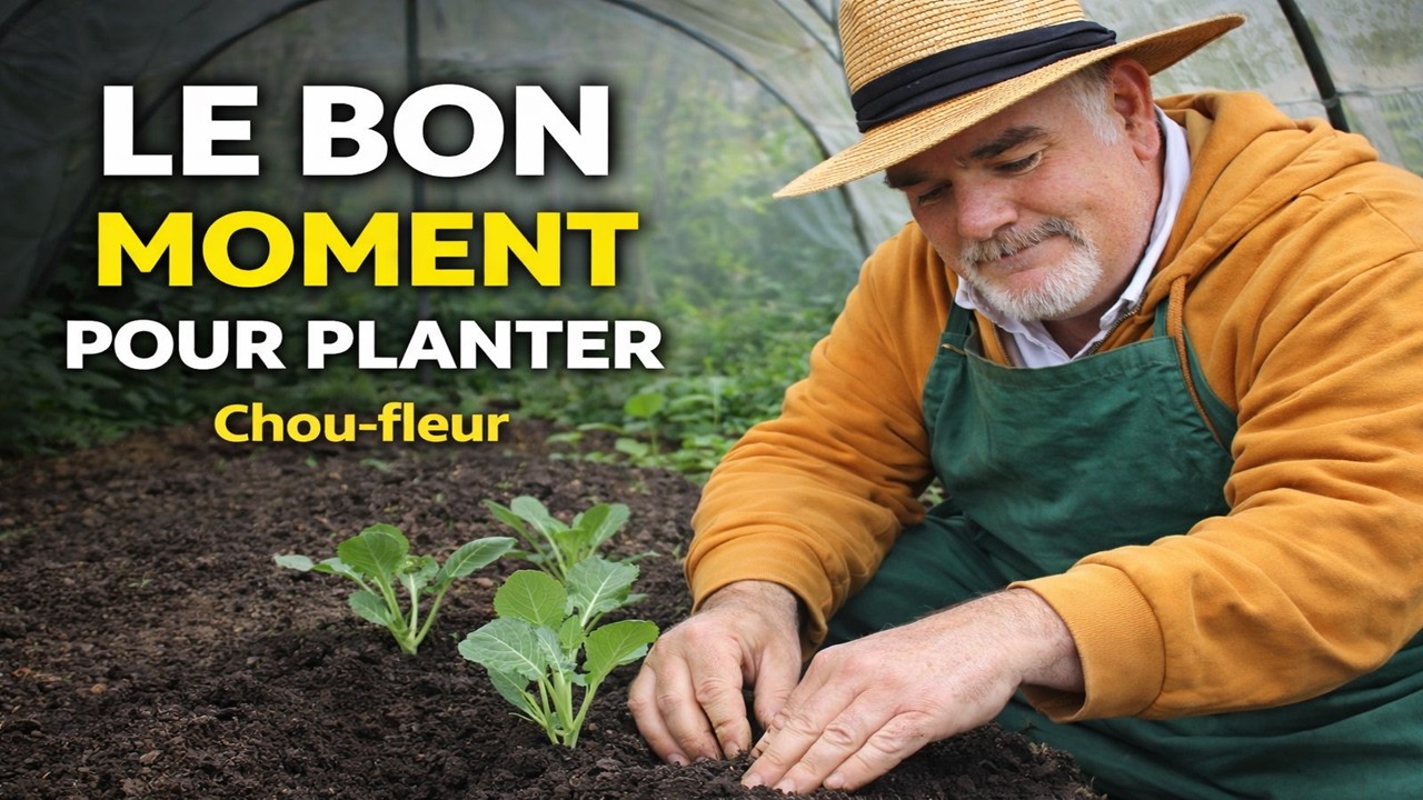 Le vrai moment pour planter les choux-fleurs et enfin les voir démarrer