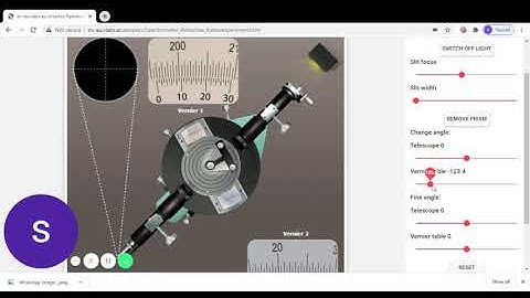 Spectrometer - Refractive Index of Prism Demonstration by Dr.N.S.Shubhashree, Dept of Physics
