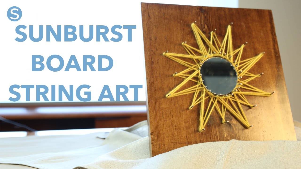 Sunburst String Art: A Fun And Easy DIY Craft - YouTube