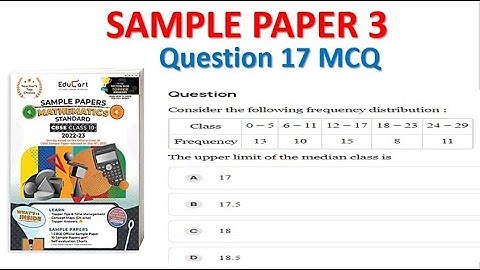 Consider the following frequency distribution The upper limit of the median class is