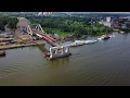 Строительство Фрунзенского моста 8.07.2017