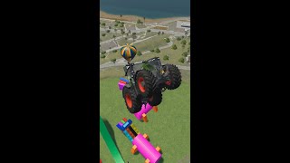 HIGH JUMP With Tractor in Farming 22, #shorts screenshot 2