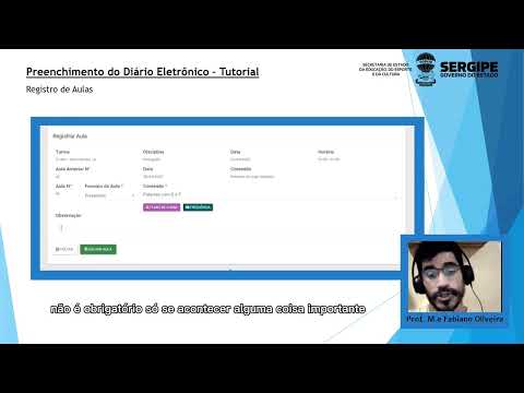 Tutorial Diário Eletrônico (3/3): Registro de Aulas