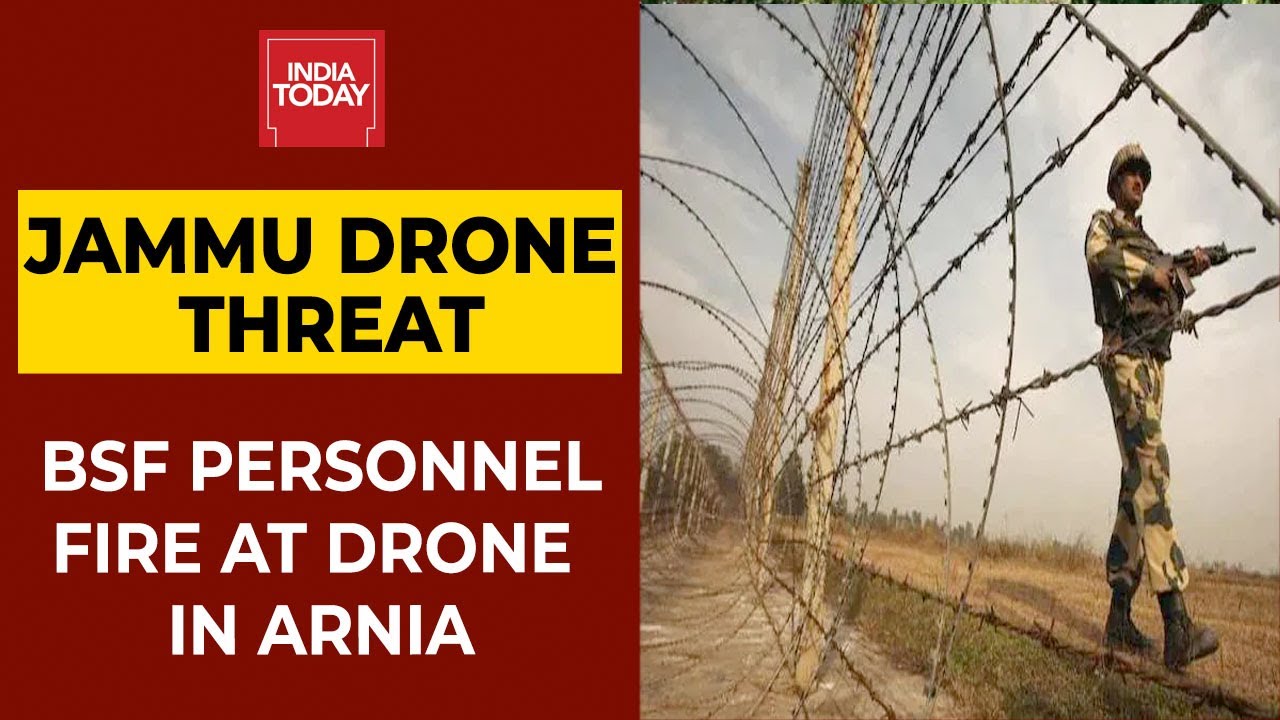 Jammu Drone Terror Threat: BSF Personnel Fire At Drone Spotted Near International Border In Arnia