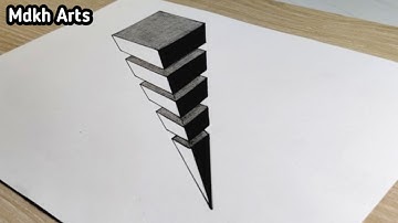 How to Draw CUBES in 3D with Perspective / Easy 3D Drawing 