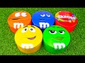 Satisfying Rainbow ASMR Candy Experience | Unboxing Skittles &amp; M&amp;M’s in Colorful, Mysterious Tins