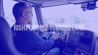 CDL TEST INTERSECTIONS AND TURNING CLASS A SEMI TRUCK
