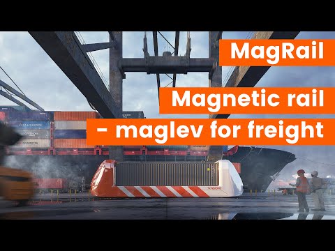 Magnetic levitation railway (MagRail) for cargo